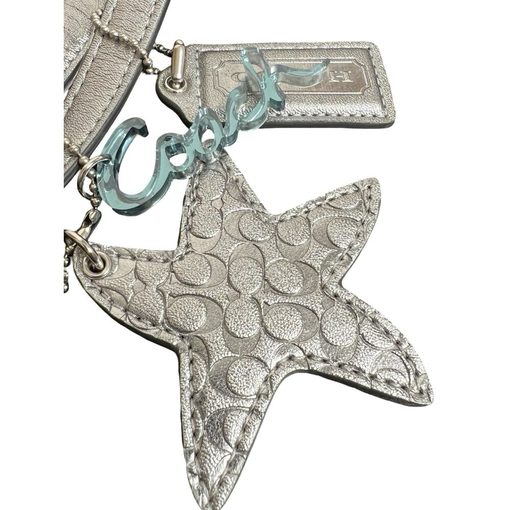 NWT Coach Starfish Beach Tote Canvas Set Zip Wallet Make Up Case Brand New Rare - Picture 16 of 16